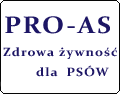 Logo PRO AS - Zdrowa żywność dla psów Chorzów