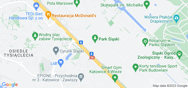 Mapa dojazdu Park Śląski S.A. Chorzów