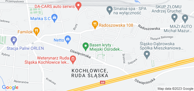 Mapa dojazdu UMEA Wojciech Kudełko Chorzów