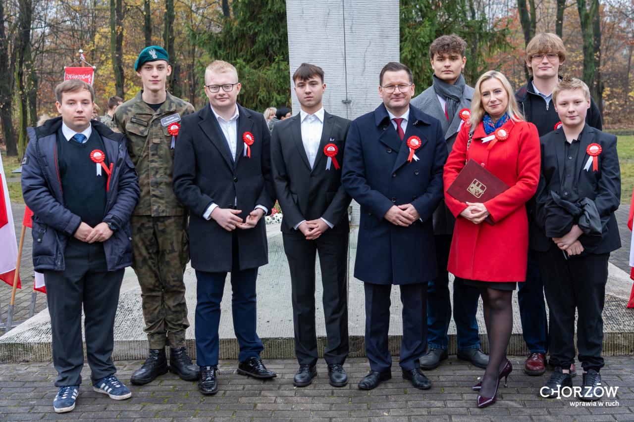 Chorzów w patriotycznej atmosferze - za nami obchody Święta Niepodległości  - fotoreportaż