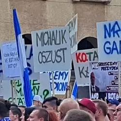 Manifestacja kibiców Ruchu Chorzów