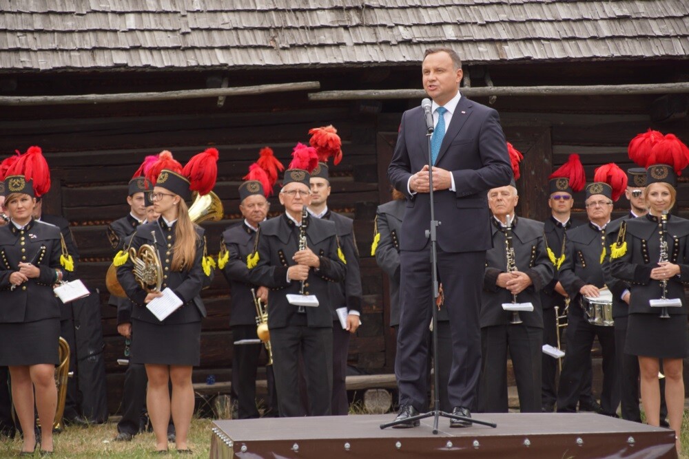 Prezydent Andrzej Duda w Chorzowie! Spotkanie z mieszkańcami w Śląskim Parku Etnograficznym.