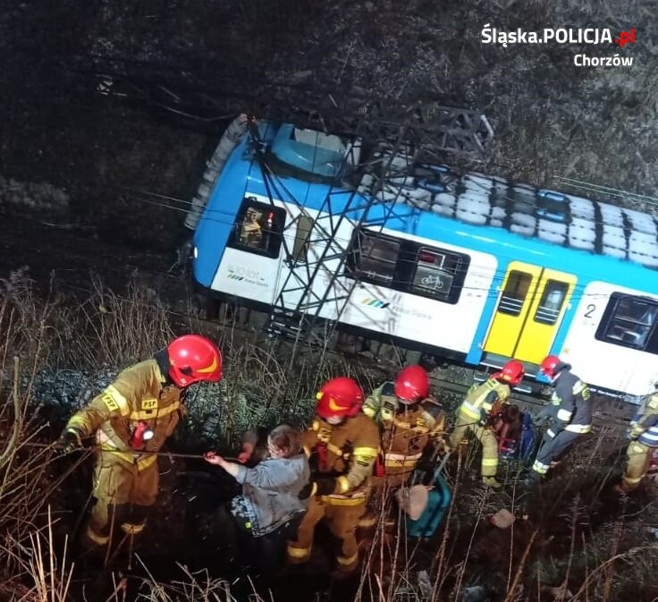 Awaria sieci trakcyjnej w rejonie ul. Poznańskiej w Chorzowie i ewakuacja pasażerów pociągu: Słup sieci trakcyjnej przewrócił się na pociąg. Przyczyna związana jest z próbą kradzieży trakcji elektrycznej. Na wznowienie ruchu kolejowego na trasie Chorzów Batory – Bytom będziemy musieli poczekać. Na tym odcinku kursuje jednak komunikacja zastępcza. Utrudnienia potrwają jeszcze 2 -3 dni.