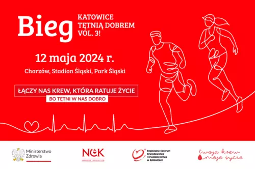 Bieg w ramach „Katowice tętnią dobrem” już 12 maja! Oddaj krew lub pobiegnij