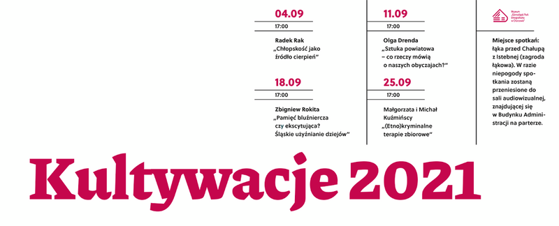 Cykl plenerowych debat literackich Kultywacje 2021