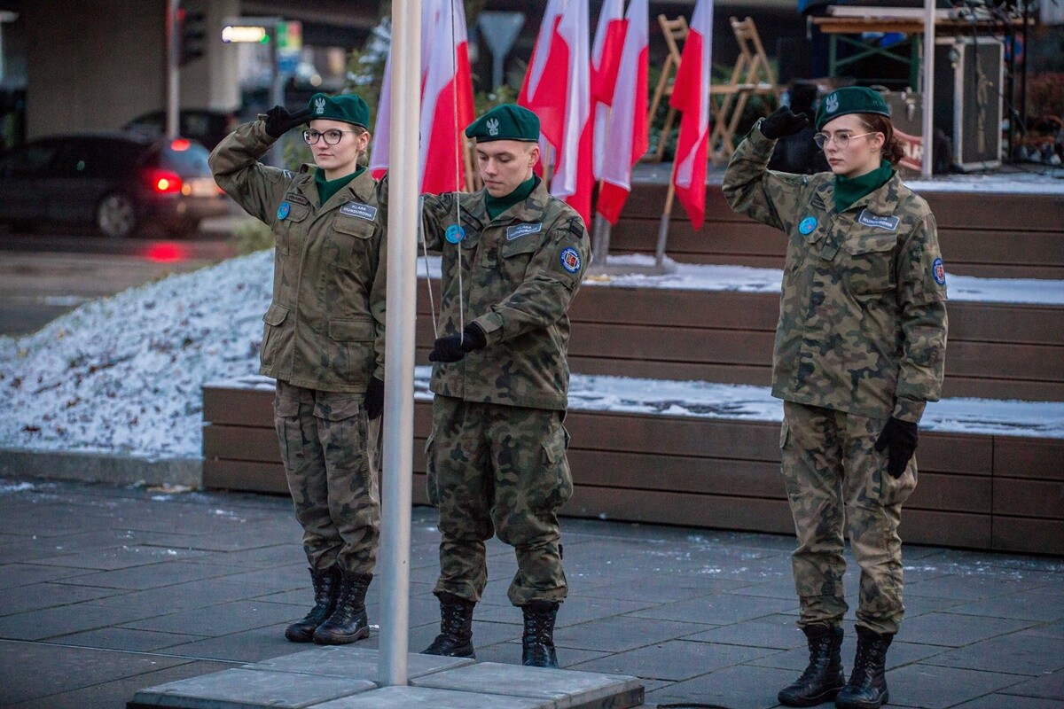 Ślubowanie uczniów Oddziału Przygotowania Wojskowego / fot. FB UM Chorzów