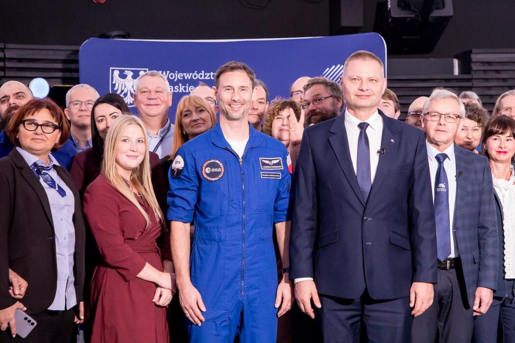 Astronauta Sławosz Uznański-Wiśniewski był gościem Planetarium [ZDJĘCIA] /fot. Tomasz Żak / BP UMWS