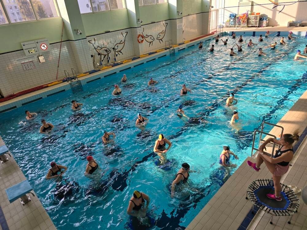 Na basenie przy Placu Powstańców w Chorzowie odbył się maraton fitness / fot. MORiS Chorzów FB