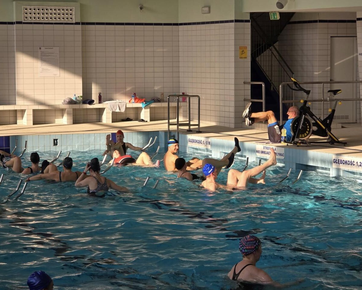 Na basenie przy Placu Powstańców w Chorzowie odbył się maraton fitness / fot. MORiS Chorzów FB