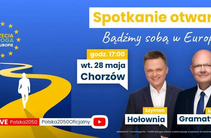 Marszałek Sejmu Szymon Hołownia odwiedzi Chorzów!