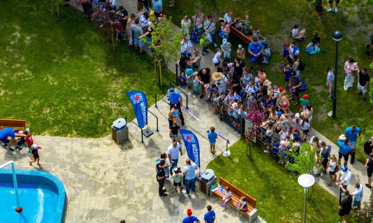 Chorzów ma dwa Wodne Place Zabaw! Nowa atrakcja już dostępna w Chorzowie Batorym / fot. MORiS Chorzów FB