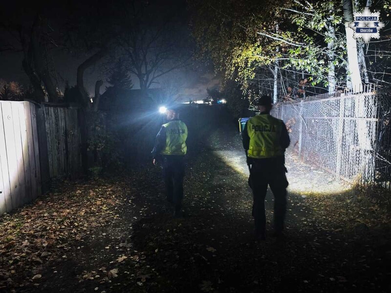 Policjanci kontrolują ogródki działkowe w Chorzowie