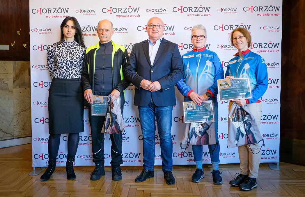 Prezydent Chorzowa wręczył nagrody uczestnikom "Rowerowej Stolicy Polski" / fot. UM Chorzów
