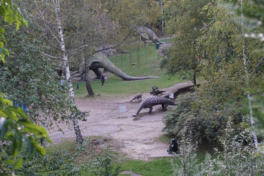 Kotlina Dinozaurów w chorzowskim ZOO. 