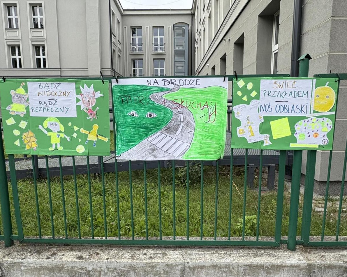 Chorzowska „Dwunastka” świeci przykładem! SP 12 promuje bezpieczeństwo na drodze / fot. SP 12