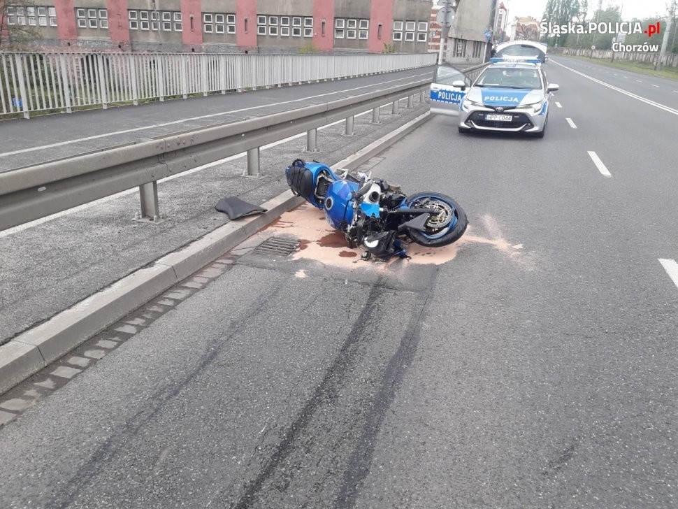 Tragiczny wypadek na Katowickiej w Chorzowie. Zgin&#261;&#322; 37-letni motocyklista
