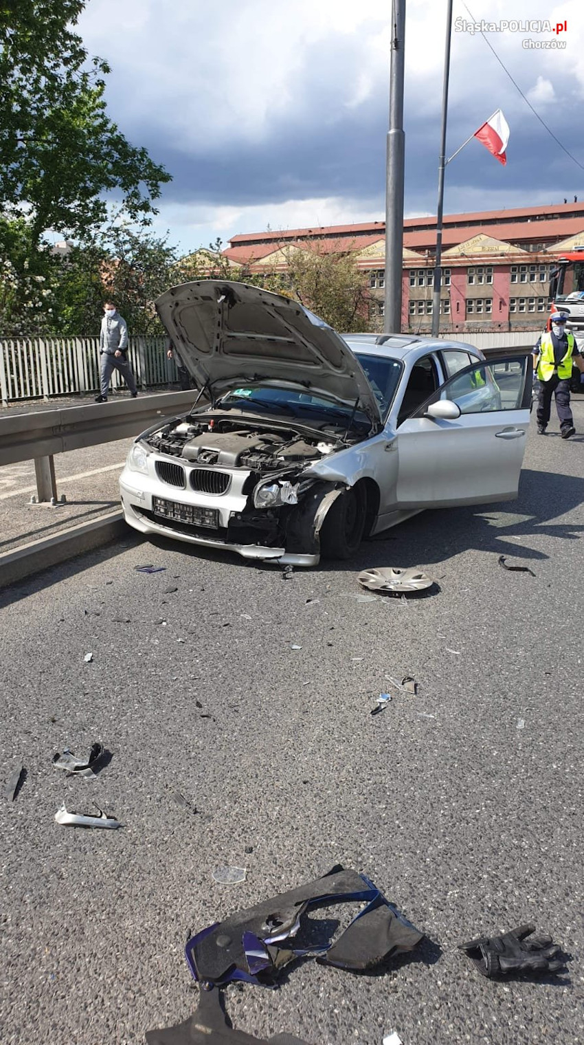 Tragiczny wypadek na Katowickiej w Chorzowie. Zgin&#261;&#322; 37-letni motocyklista