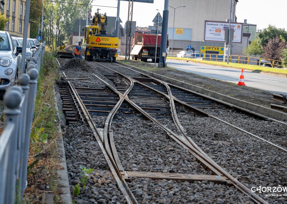 Trwają przygotowania do powrotu tramwajów do Centrum Przesiadkowego! / fot. UM Chorzów FB