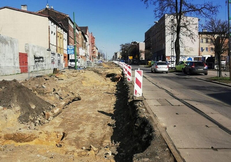 W Chorzowie trwa modernizacja kilku torowisk tramwajowych. Nie obyło się bez problemów