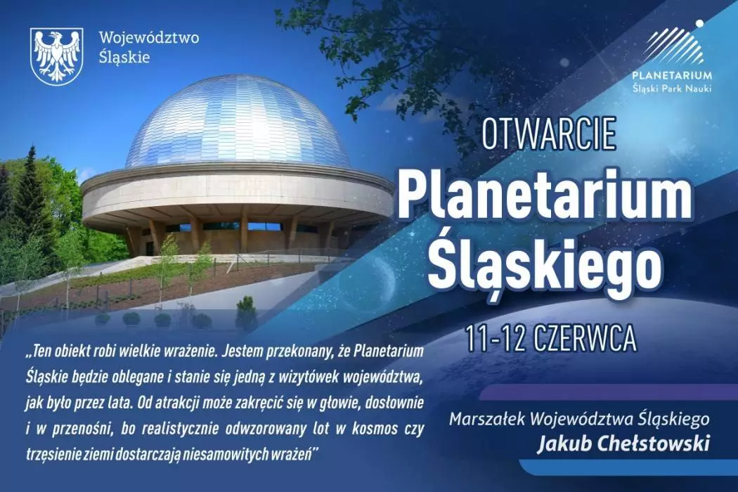 W ten weekend wielkie otwarcie Planetarium Śląskiego! / fot. Park Śląski